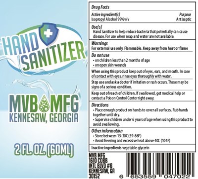 My Vape Bar Hand Sani (Myvapebar Hand Sani Label 1)